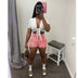Women's shorts, high waist with pockets, solid color, street clothing