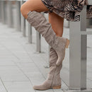 Women's Mid Calf Boots Elegant Side Zipper Flower High Orthopedic Comfort-9