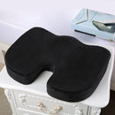 Memory foam lumbar and back support cushion