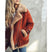 Women's jacket in leather fur warm lambswool thick elegant