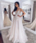 Clara Beach Wedding Dress Strap Appliques Sparkly Tulle