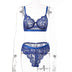 Women's lingerie set elegant lace push-up sexy solid color