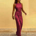 Women's Jumpsuit Party sexy Sequin Sleeveless Wide Leg Wear