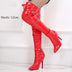 Women Boots Sexy Stiletto Pointed, Over The Knee High, waterproof