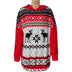 Women's sweater Christmas hooded long sleeve elk print