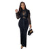 Jumpsuit See Through Lace Wide Leg Ruffles Romper