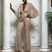 Jumpsuit Sexy Sequined Deep V Neck Large Size for women