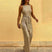 Women's Jumpsuit Party sexy Sequin Sleeveless Wide Leg Wear