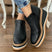 Women's Boots orthopedic wedge heel elegant, Zipper medium heel