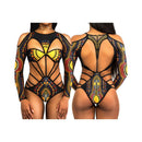 Women's swimsuit one-piece elegant  Ethnic Print