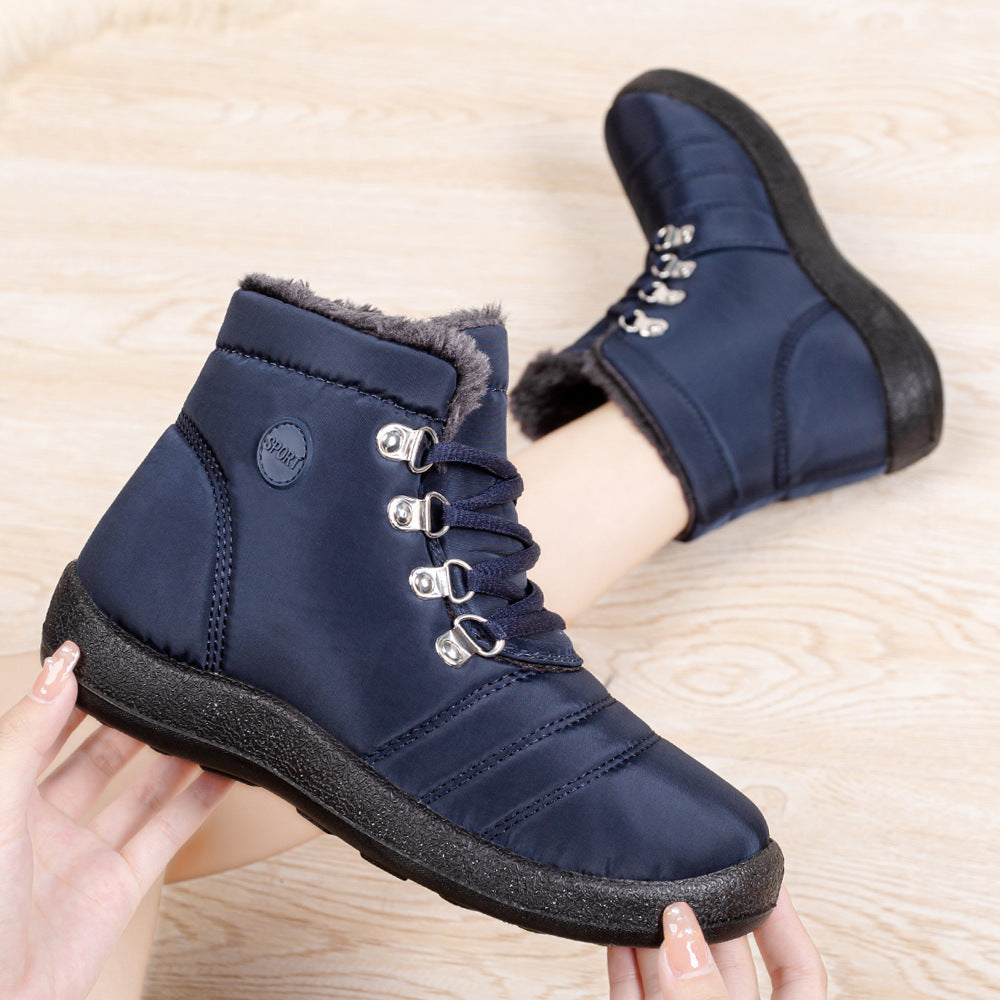 Women's Boots waterproof warm lace-up elegant, comfortable snow