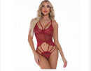 Women's lingerie jumpsuit in lace elegant crotchless