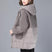 Women's coat padded cotton elegant hooded loose mid-length thickened