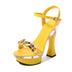 Women's Sandals with chain and high heels, sexy elegant, show