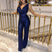 Jumpsuit Party Sexy Sequin Backless Sleeveless Bodysuit for Women