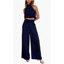 Women's 2-Piece Sleeveless Top And Wide-Leg Pants Set Summer Outfit