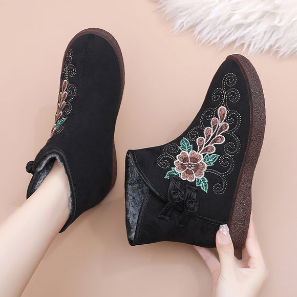 Women's Ankle Boots elegant Warm Orthopedic Wide Fit Fleece Winter
