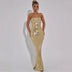 Women's Sexy Dress Sequins Elegant Backless Sleeveless Party Evening