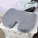 Memory foam lumbar and back support cushion
