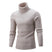Men's sweater pullover knit casual retro twisted flower turtleneck