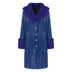 Women's coat leather fur collar elegant zipper polyurethane jacket