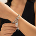 Women's Necklace thick with shiny lock and key pendant accessories