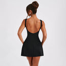 Sexy Slim Backless Mini Dress Elegant Sleeveless Summer for Women