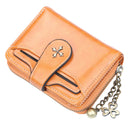 Women's wallet leather elegant buckle closure-6