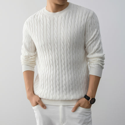 Men’s Sweater Pullover Knit Elegant Loose Cool Warm Top Men’s Clothing