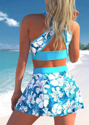 Women's swimwear tankini set two-Pieces tank and skirt print
