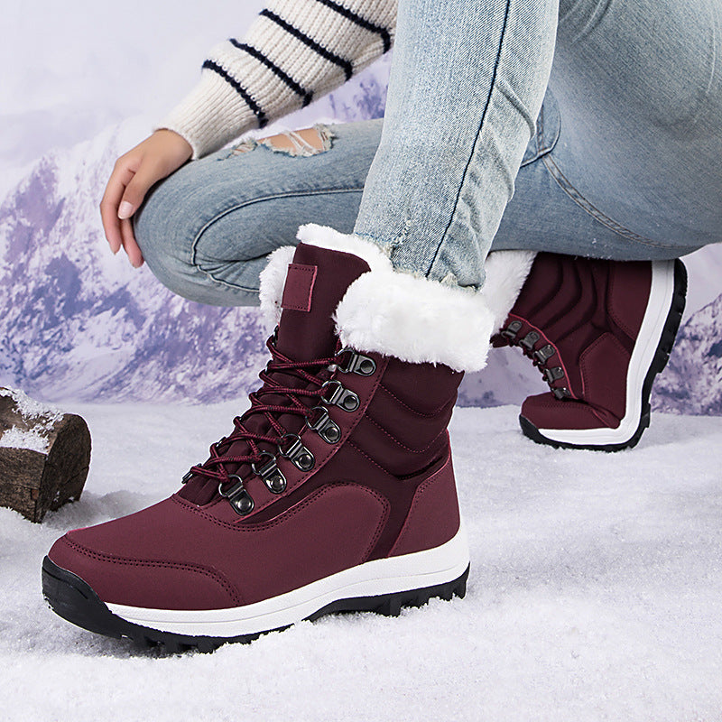 Women's Boots snow thick and warm elegant wear-resistant outdoors