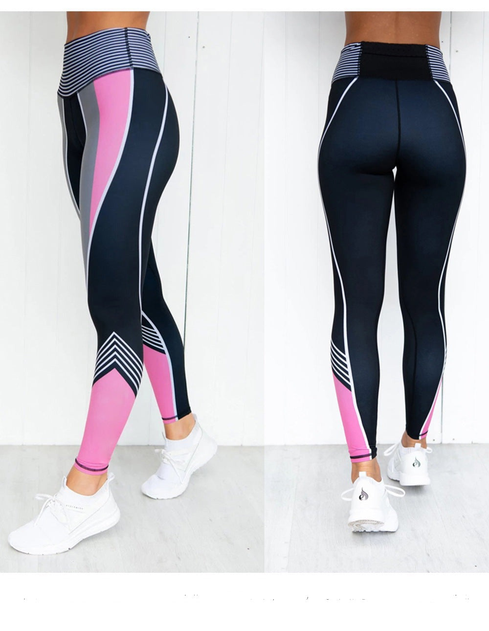 Women's Leggings Sexy Fitness, Pencil Pants, Colorblock Digital Print