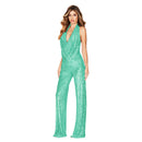 Women’s Jumpsuit Elegant Shiny Sleeveless Sequined Sparkly Formal-16
