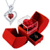 To My Love Preserved Red Rose Necklace Gift Love You Gift Set