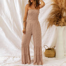 Women's Jumpsuit Elegant Floral Printed Spaghetti Strap Romper