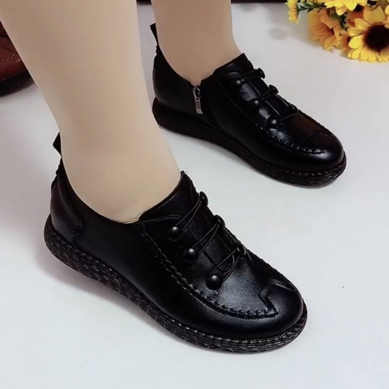 Women's shoes Flat artificial leather soft bottom elegant non-slip