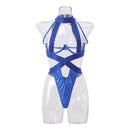 Lencería crotchless de mujer sexy elegante ropa de nailon-10