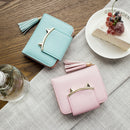 Mini sac portefeuille en cuir à trois branches décoré d'oreilles de chat-4