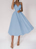 Elegant Sweetheart Neck Cocktail Dress Women Sexy Spaghetti Straps