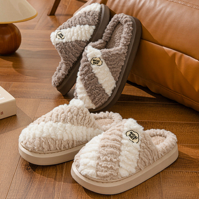 Women's slippers of house non-slip elegant warm in winter