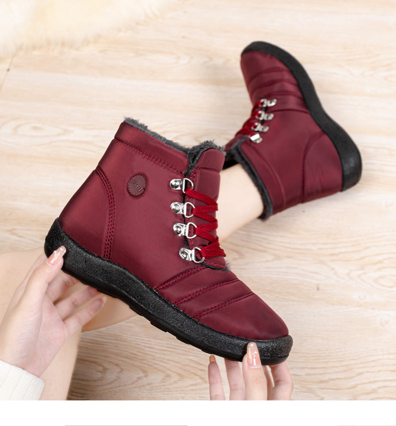 Women's Boots waterproof warm lace-up elegant, comfortable snow