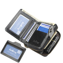 Women's wallet leather elegant buckle closure-2