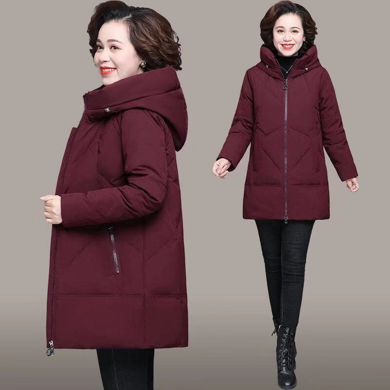 Women's coat  cotton hooded  zipper hot elegant