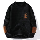 Men’s Knitted Sweater Pullover  Plus Fleece Thick Warm Winter-9