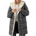 Women's jacket elegant hooded in cotton long sleeves double-sided velvet slim