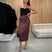 Women's maxi skirts PU leather pencil elegant casual