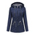 Women's jacket hooded waterproof elegant windbreaker zipper