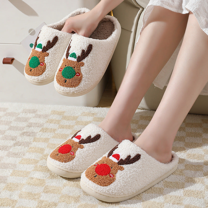 Women's Christmas slippers elegant soft and comfortable winter