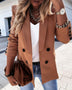 Women's blazer long sleeve sequin shiny elegant, office jacket buttoned