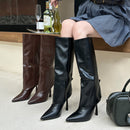 Women's Boots Elegant High Heel Slimming Leg Warmer Fashion-1